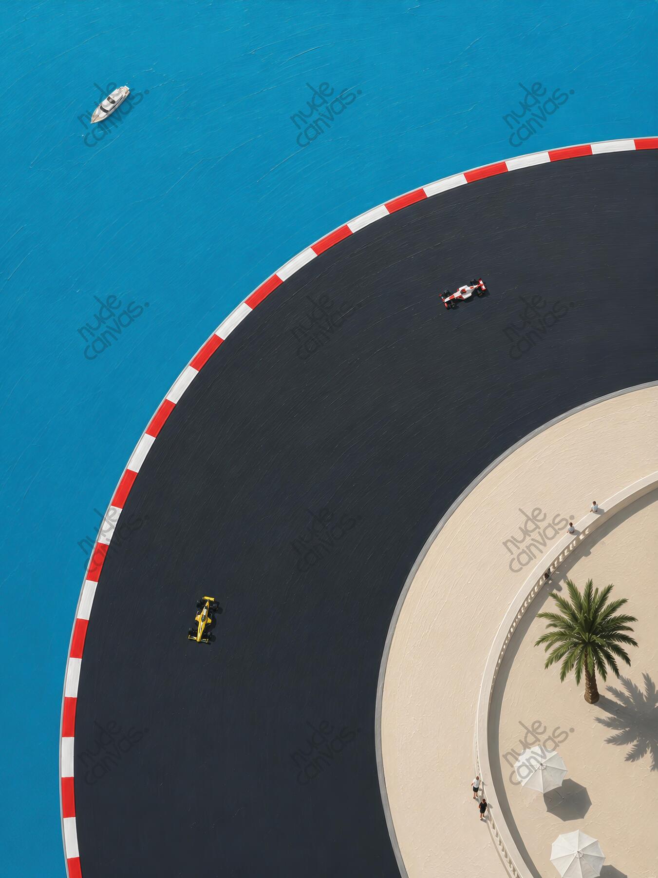 Grand Prix Curve Scene by Nude Canvas