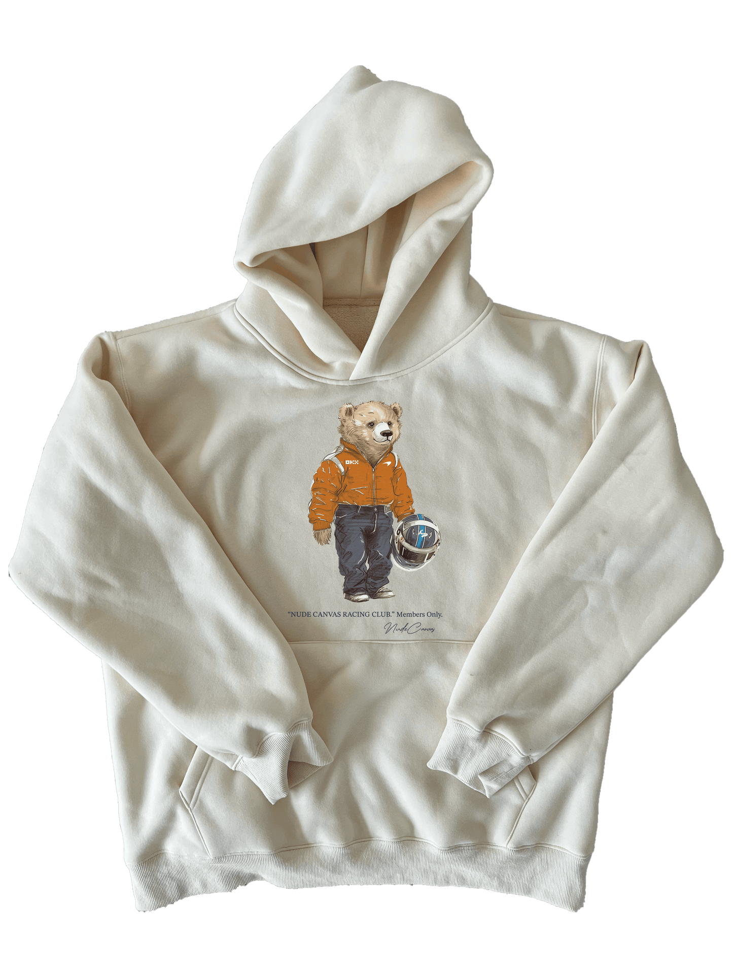 Orange Bear Hoodie