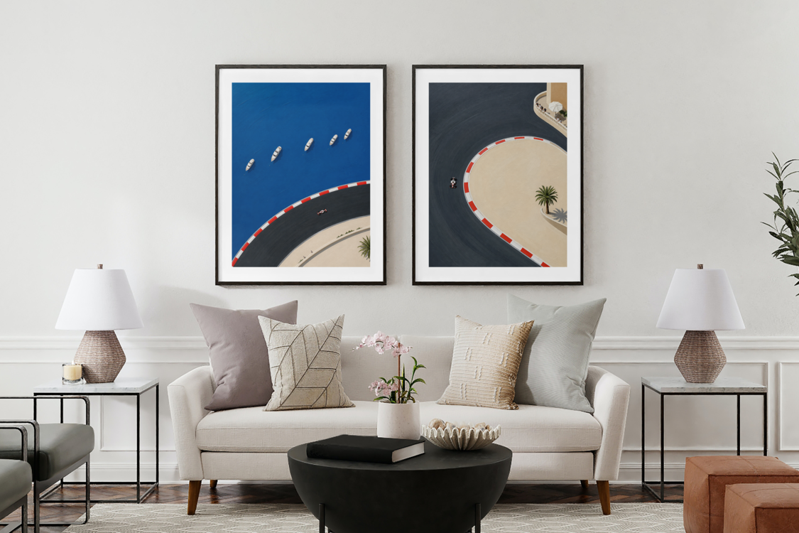 Harbour Circuit Scene by Nude Canvas
